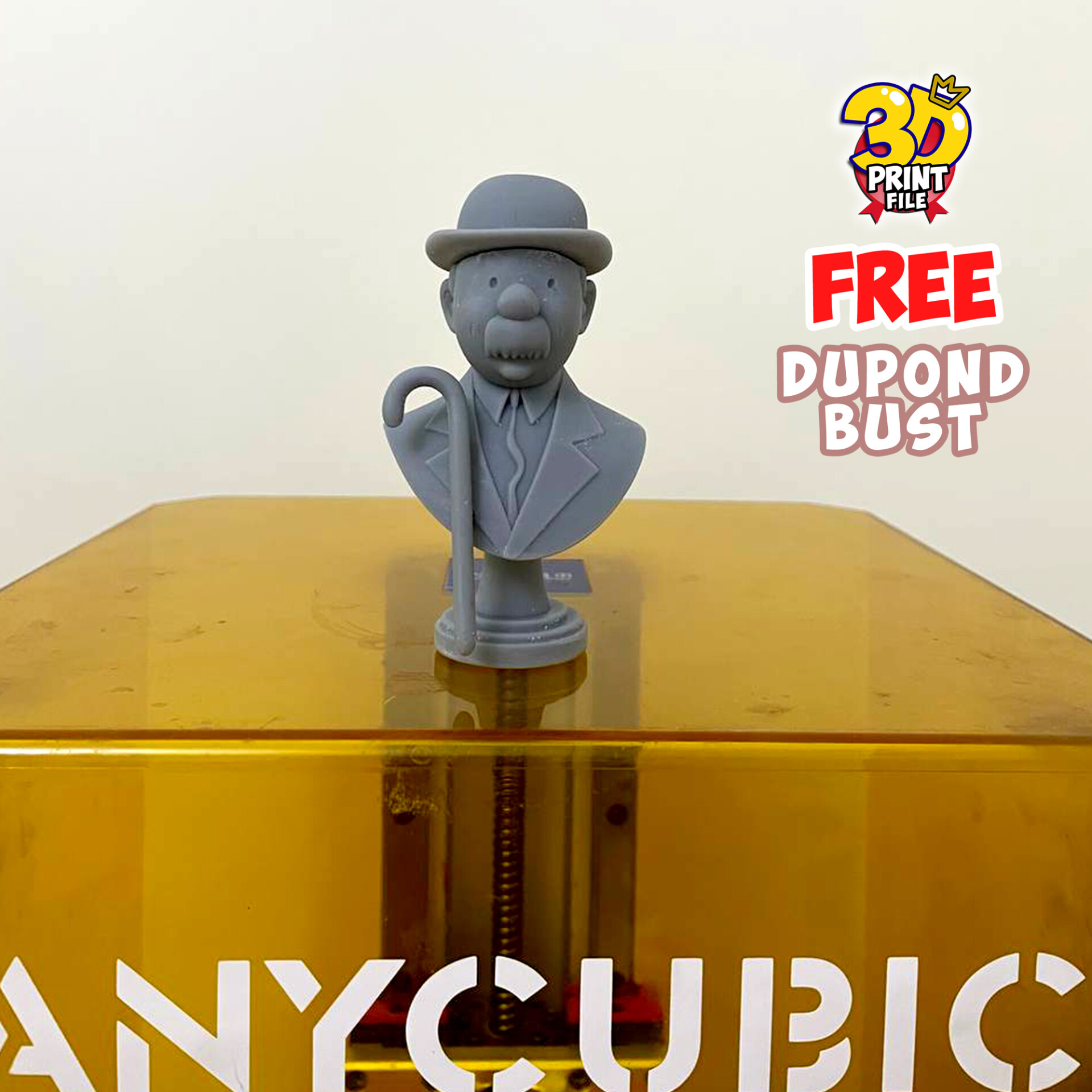 FREE Thompson Dupond 3d bust model Free size - تصویر 16052