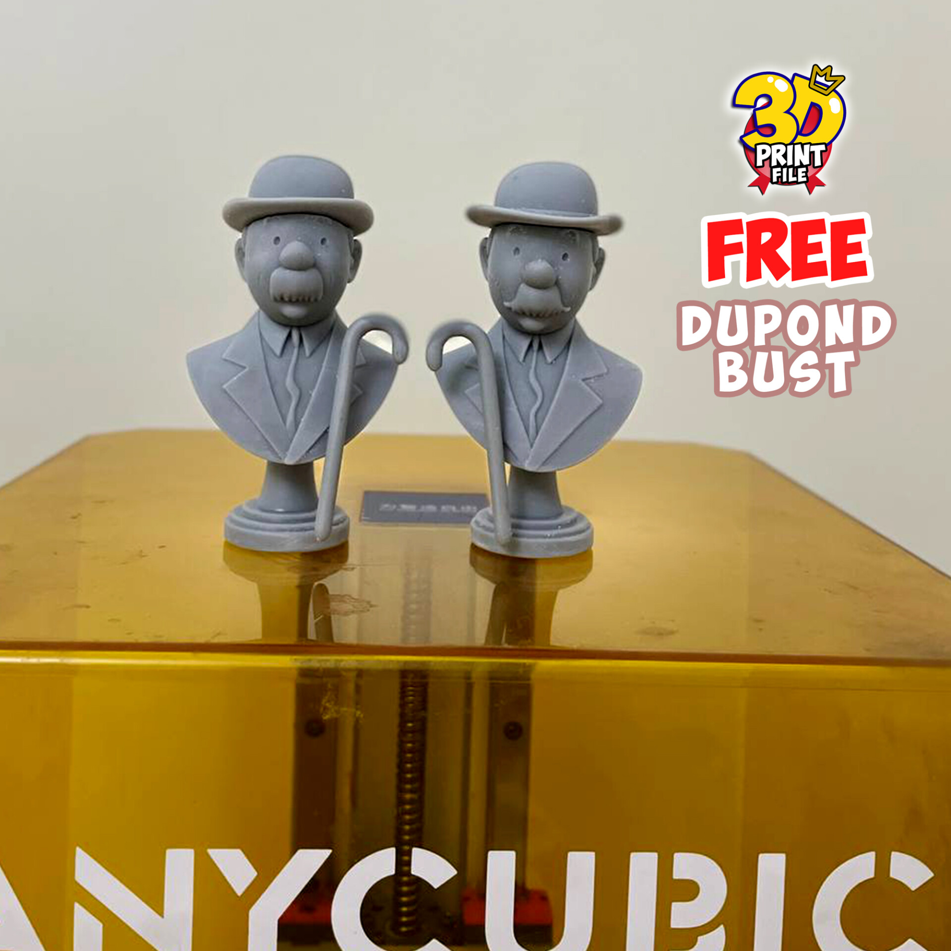 FREE Thompson Dupond 3d bust model Free size - تصویر 16053