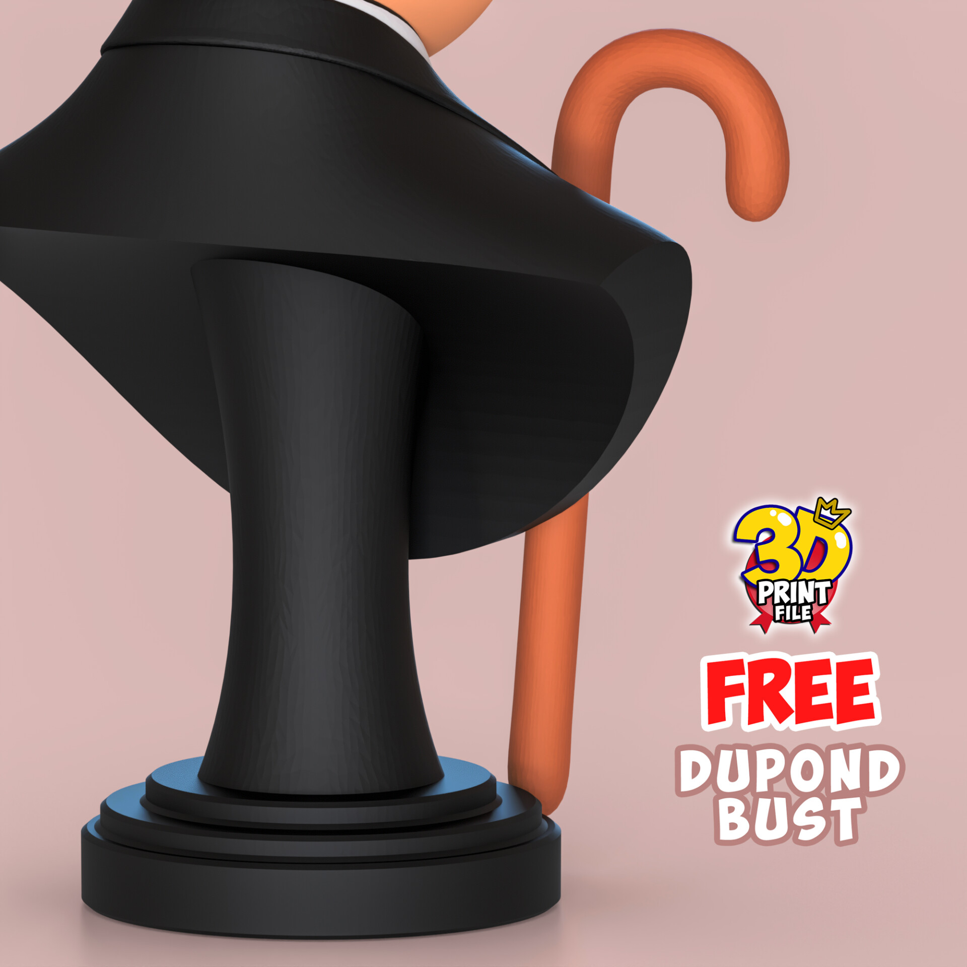 FREE Thompson Dupond 3d bust model Free size - تصویر 16055