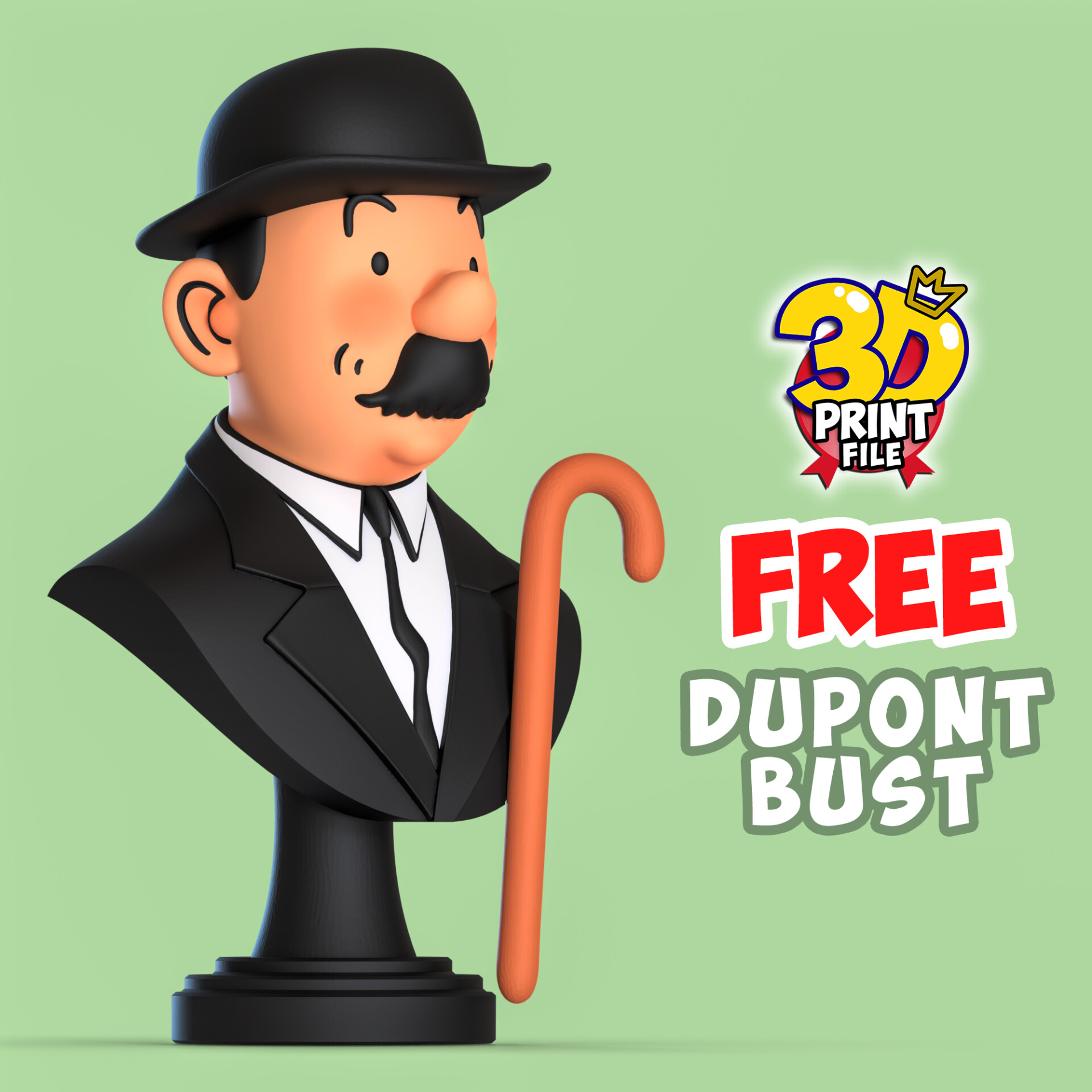 FREE Thomson Dupont 3d bust model Free size - تصویر 16056