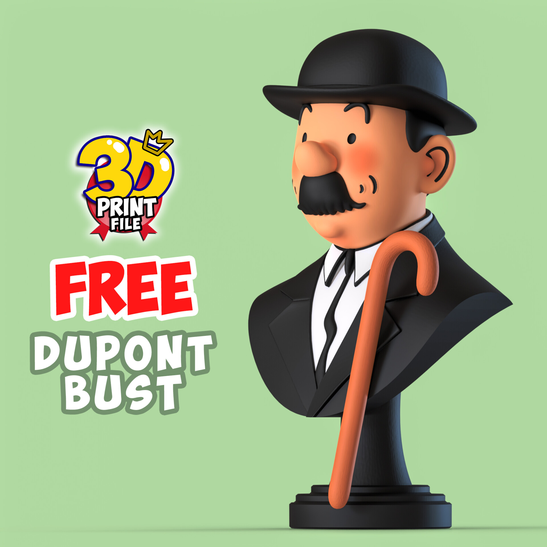 FREE Thomson Dupont 3d bust model Free size - تصویر 16063