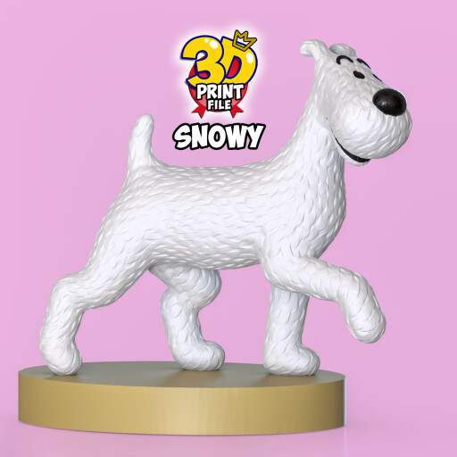 Snowy 3D printable model Free Size with uv and texture