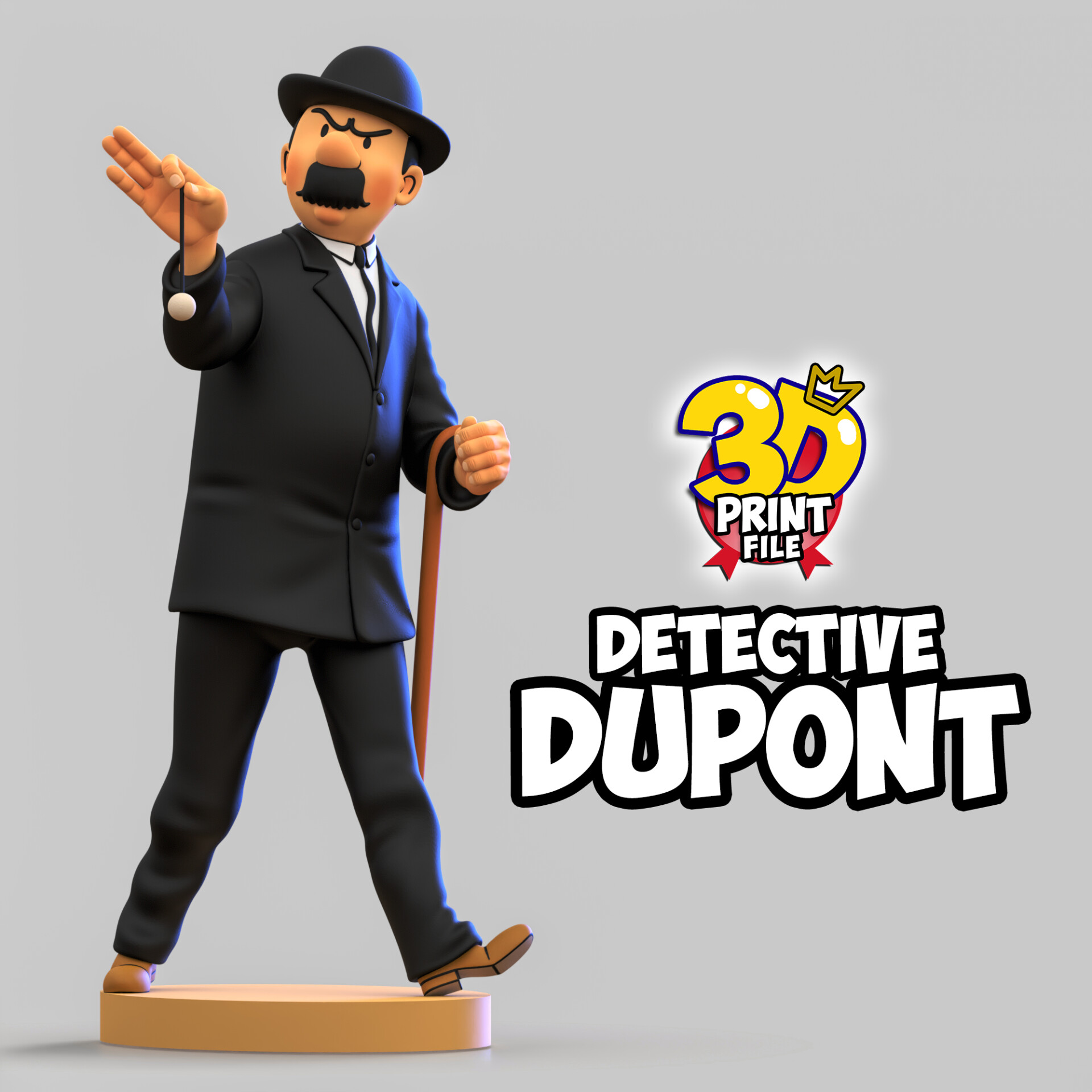 Detective Dupont 3D model Free Size - تصویر 16210