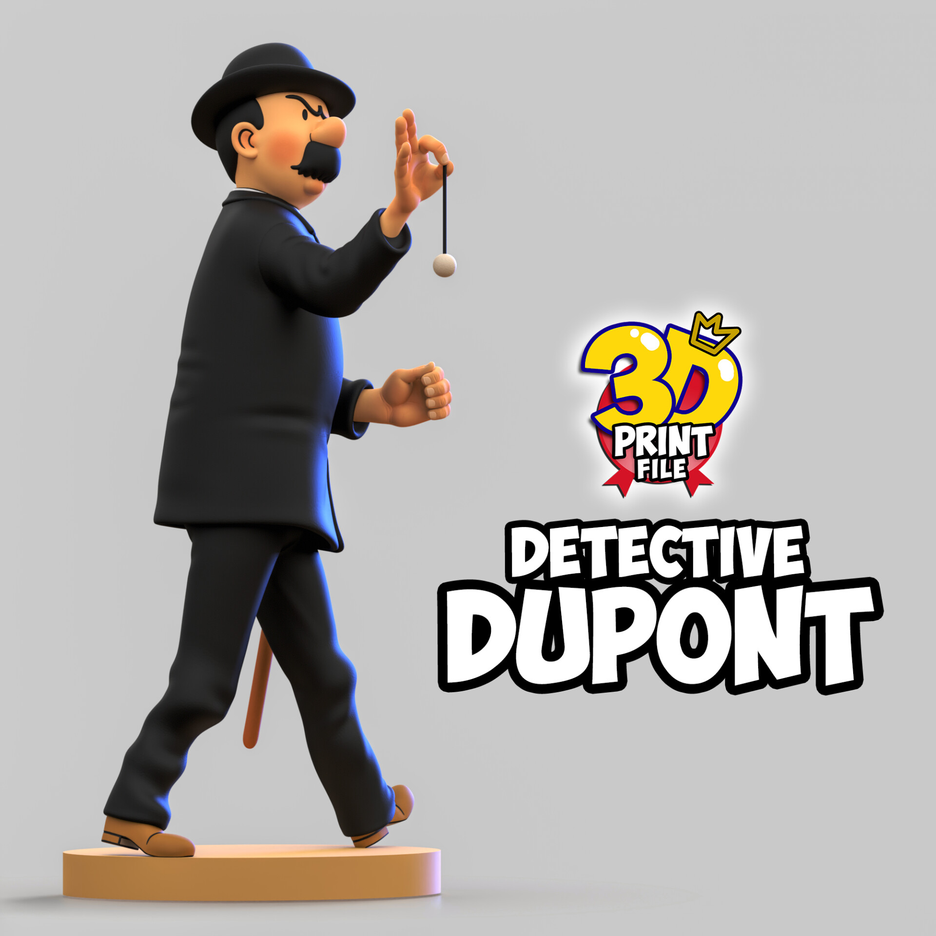 Detective Dupont 3D model Free Size - تصویر 16213