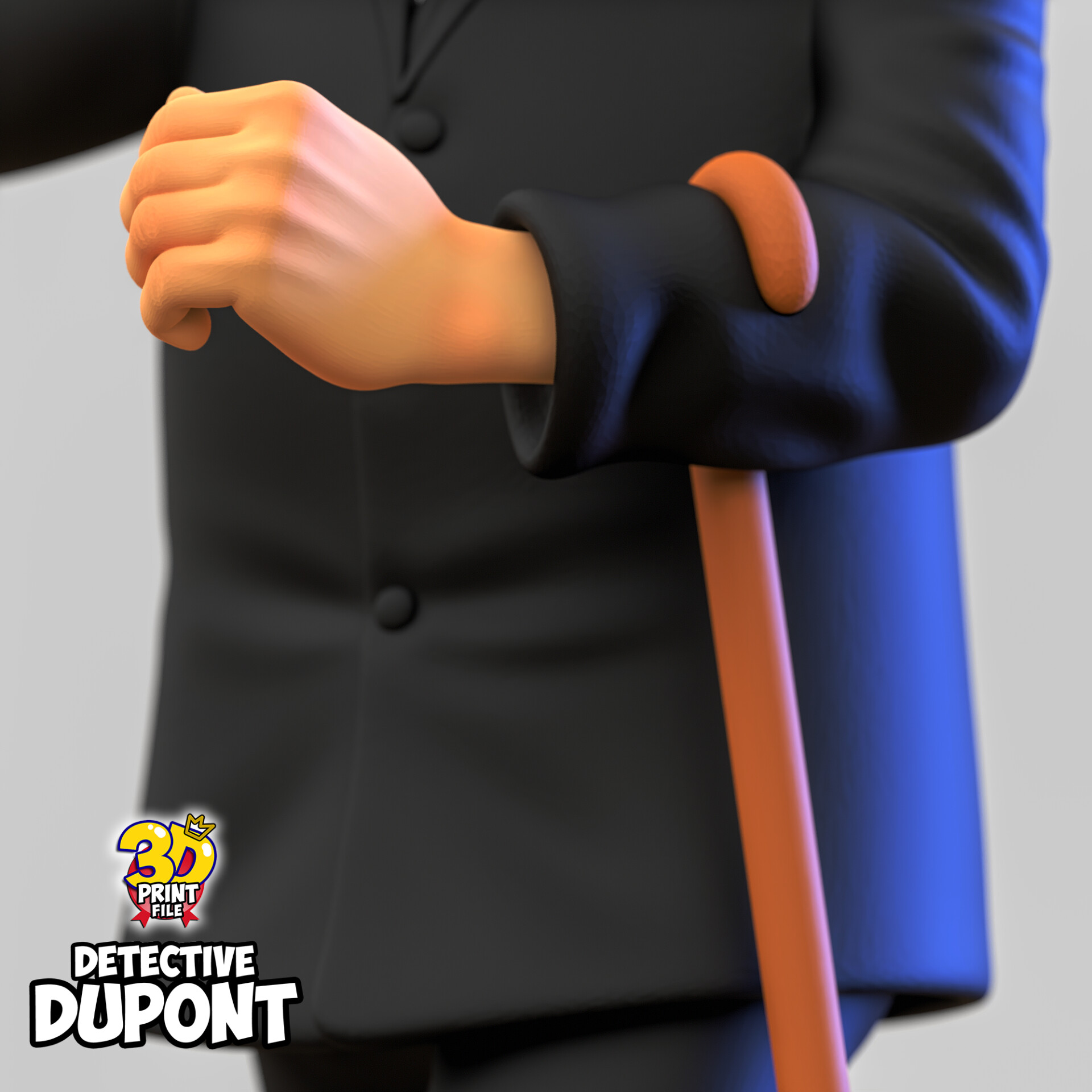 Detective Dupont 3D model Free Size - تصویر 16217