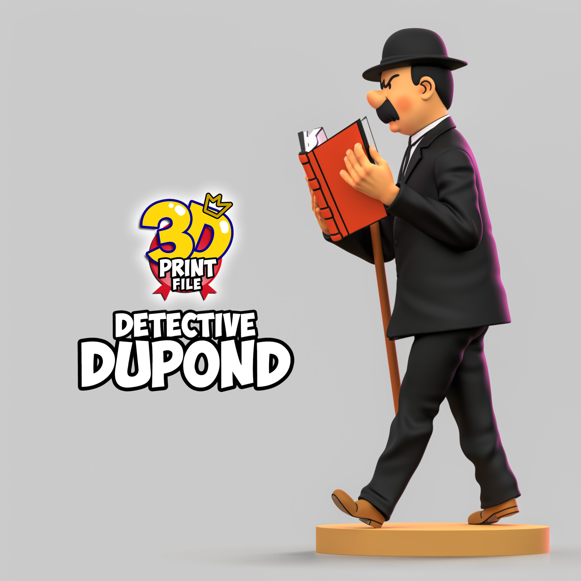 Detective Dupond 3D model Free Size - تصویر 16227