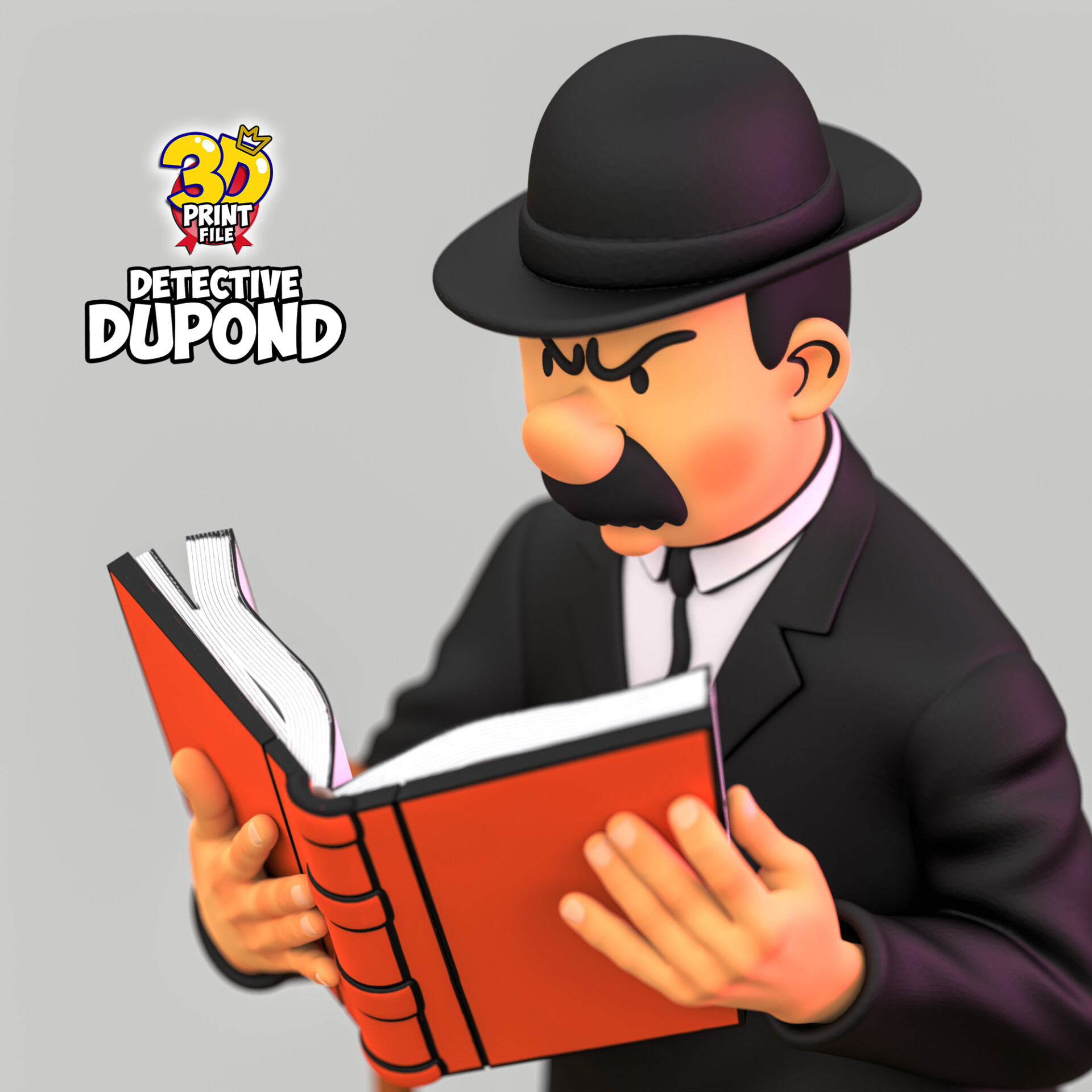 Detective Dupond 3D model Free Size - تصویر 16228