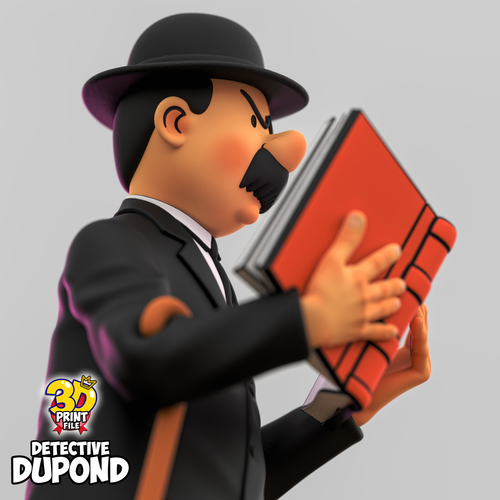 Detective Dupond 3D model Free Size - تصویر 16230