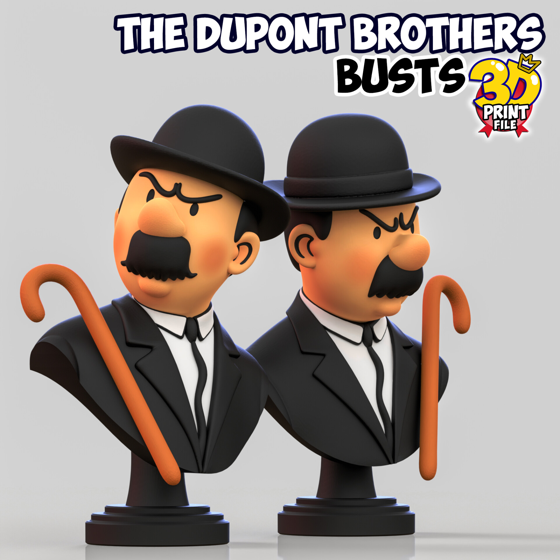 The Dupont Brothers - Stylized 3D Busts - تصویر 16246