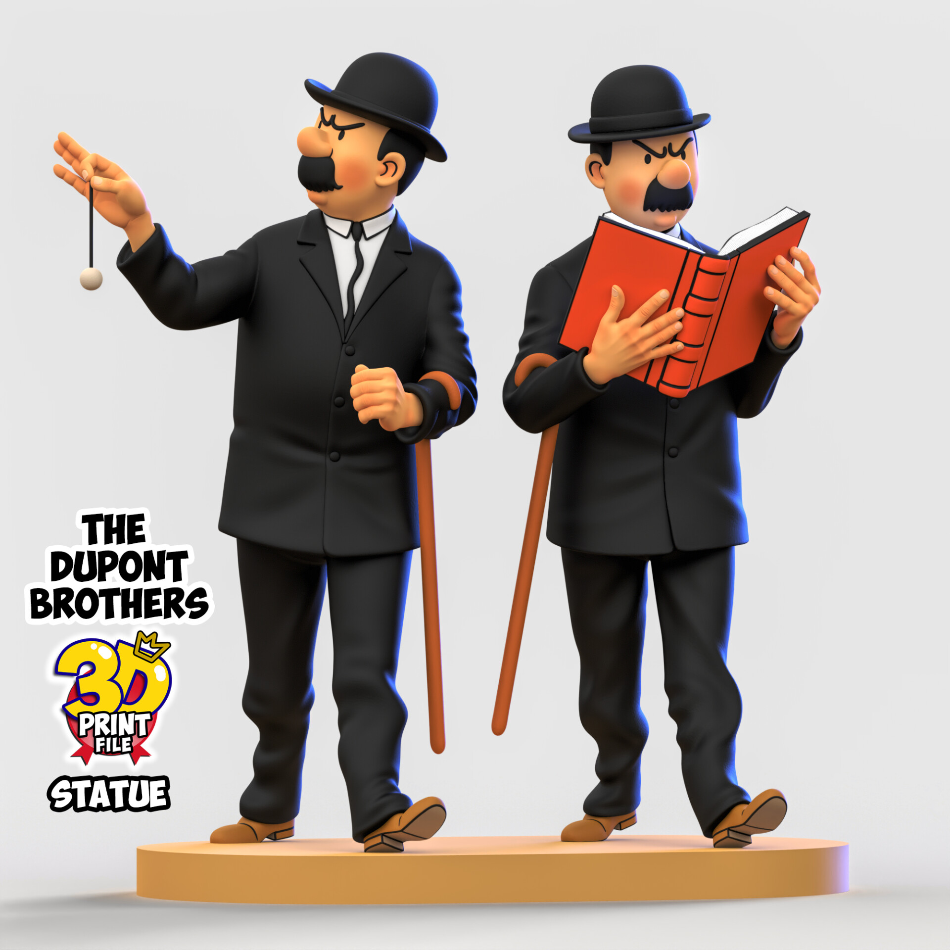 The Dupont Brothers 3D printable statue - تصویر 16270