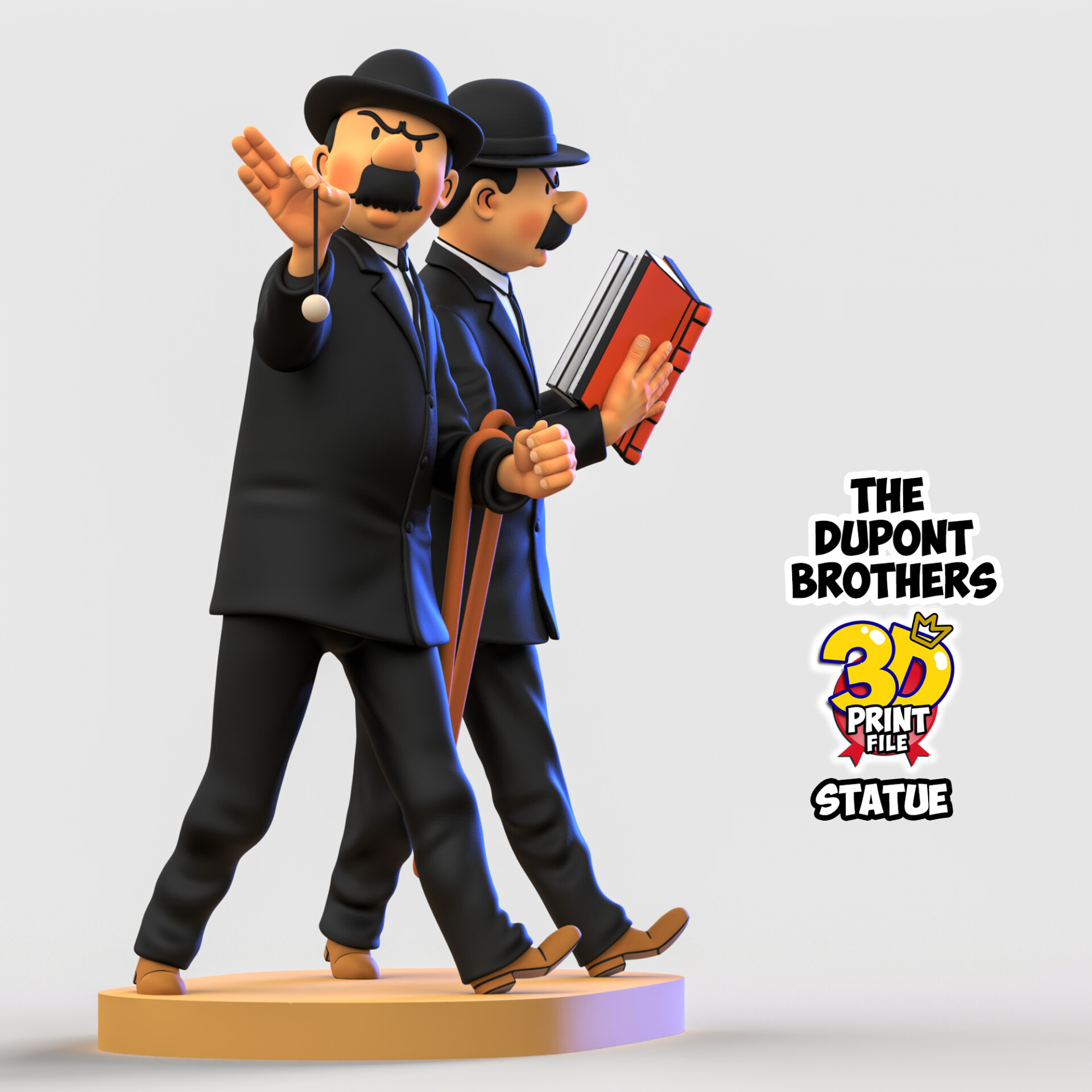 The Dupont Brothers 3D printable statue - تصویر 16274
