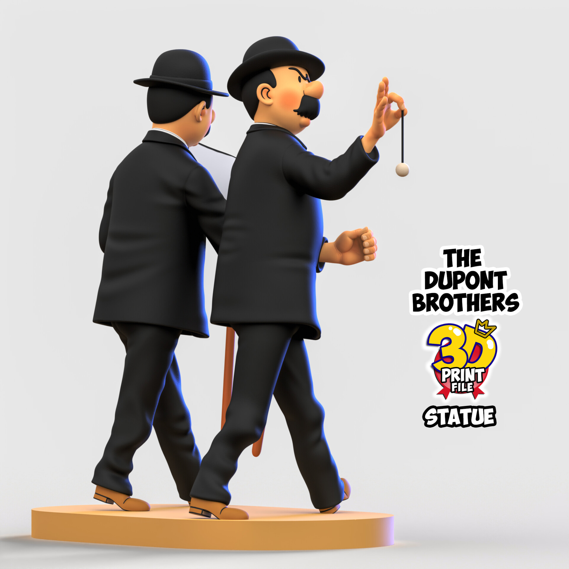 The Dupont Brothers 3D printable statue - تصویر 16275