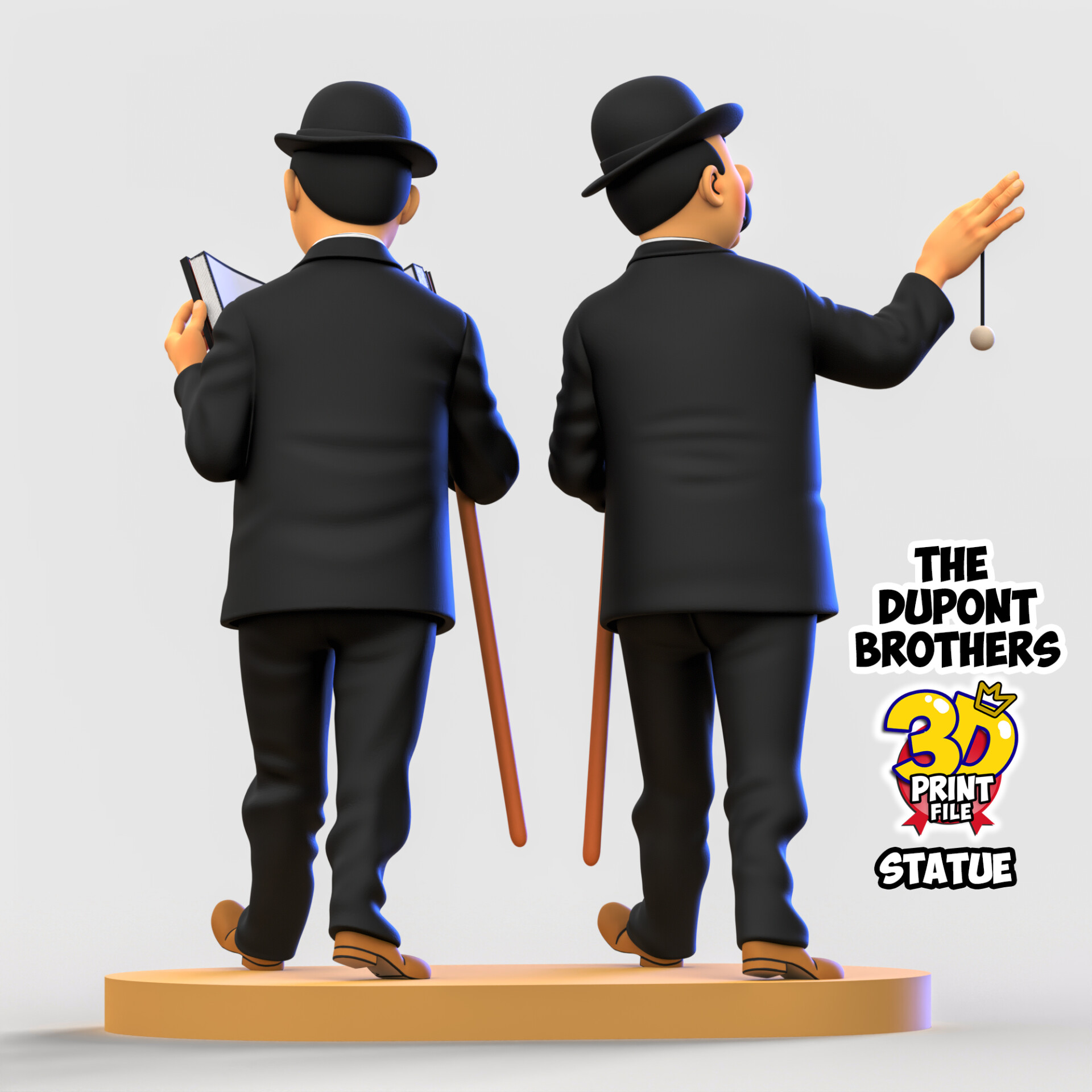 The Dupont Brothers 3D printable statue - تصویر 16276