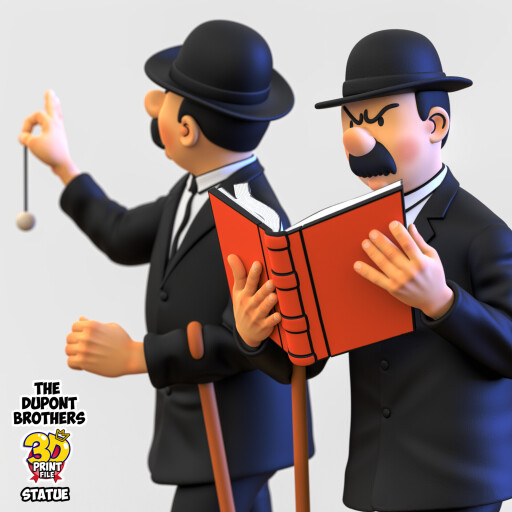 The Dupont Brothers 3D printable statue