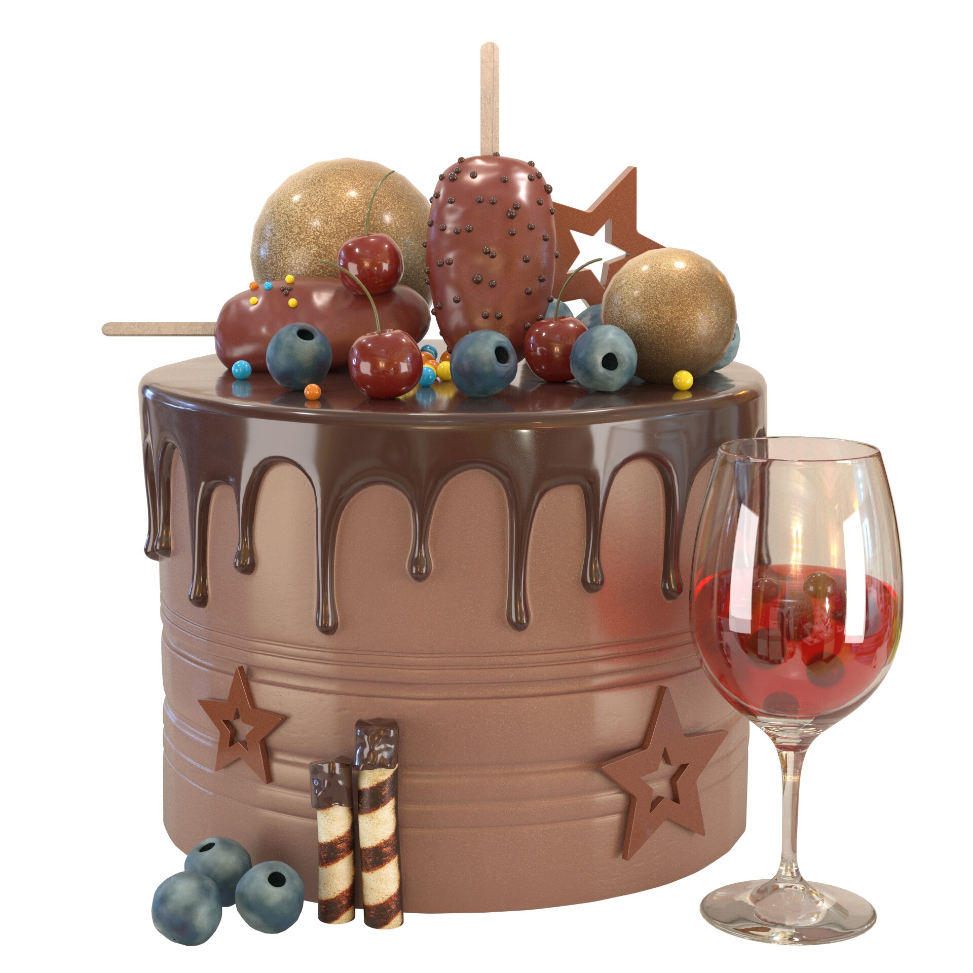 Chocolate Birthday Cake - تصویر 16282