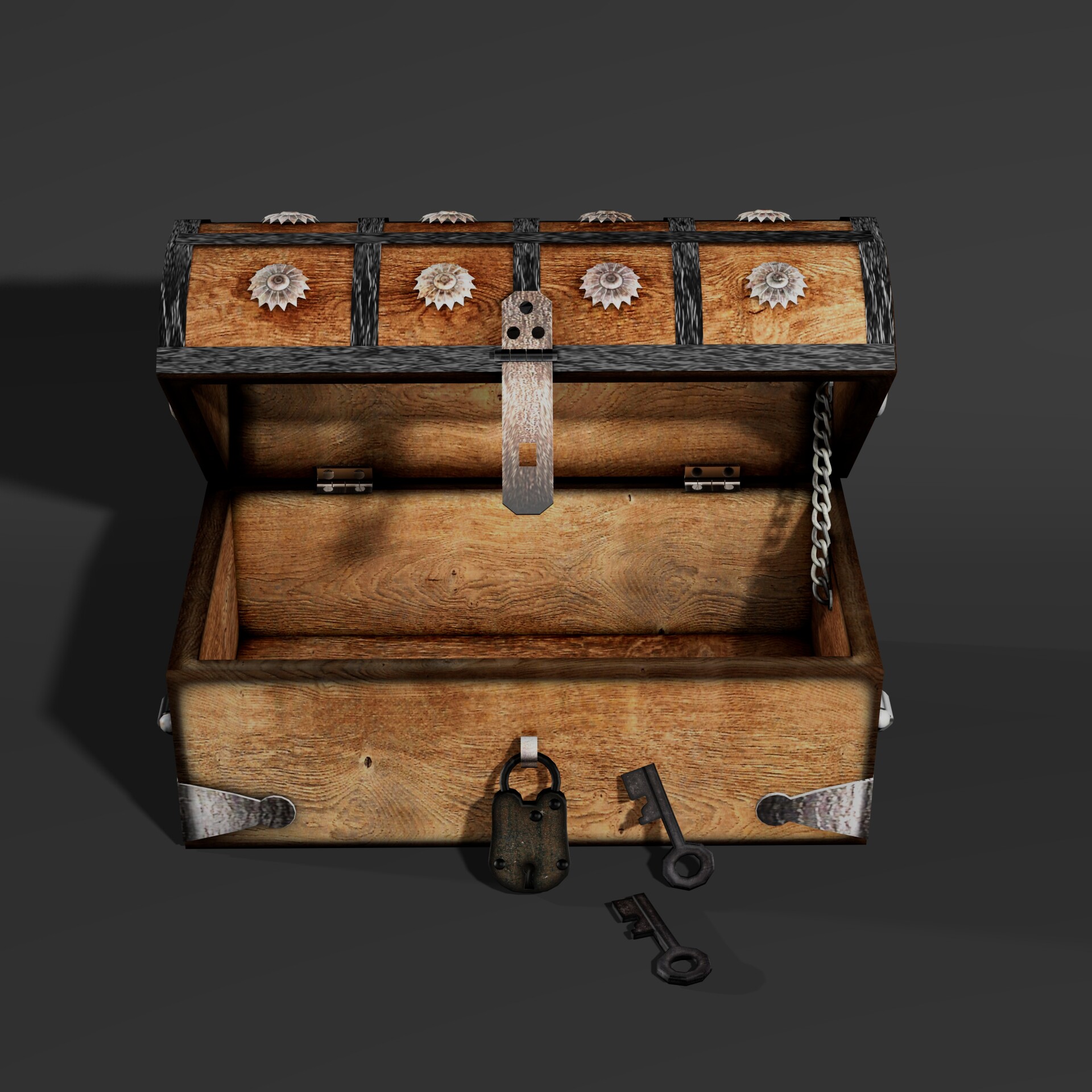 Wooden Storage and Decorative Box Low-poly 3D model - تصویر 16367