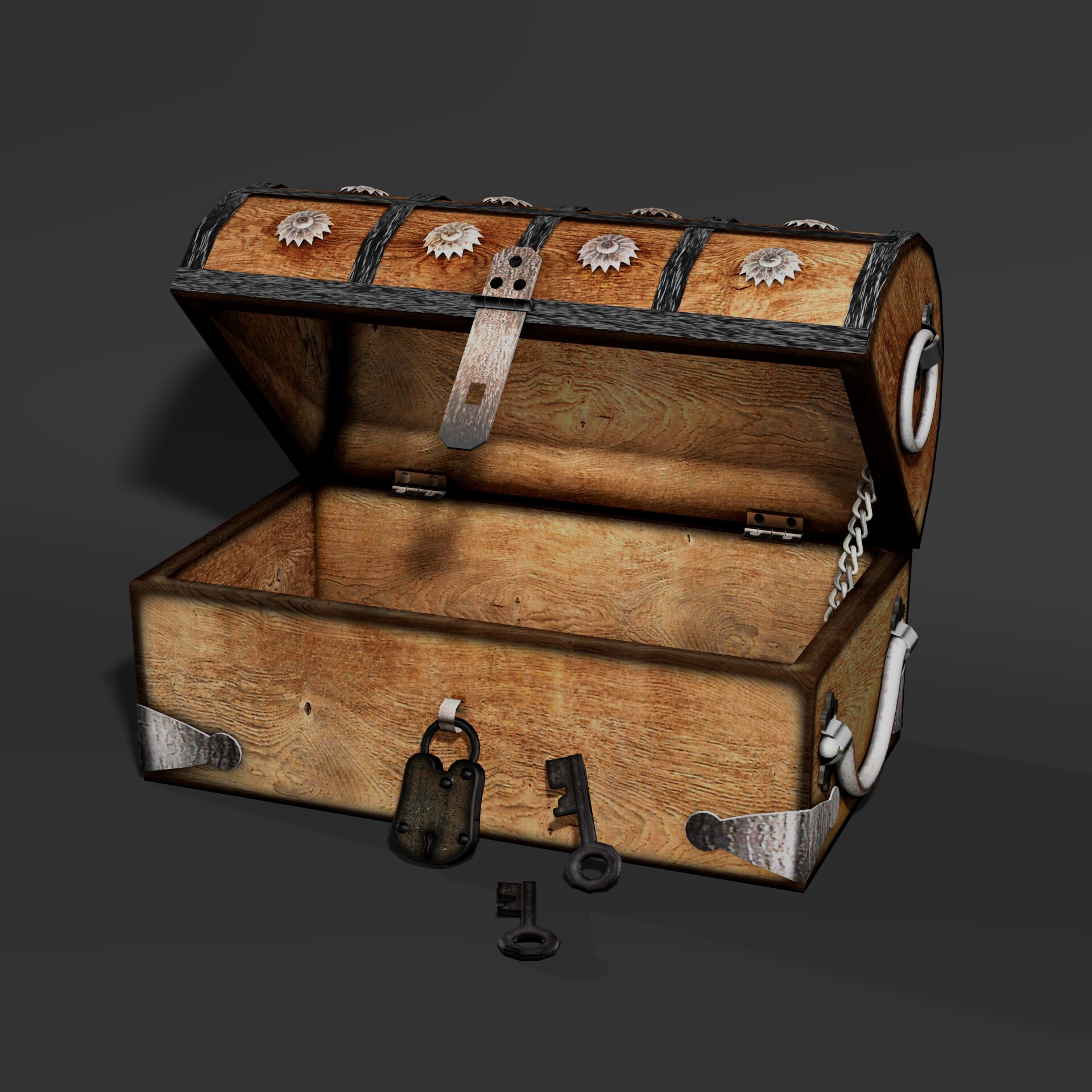 Wooden Storage and Decorative Box Low-poly 3D model - تصویر 16368
