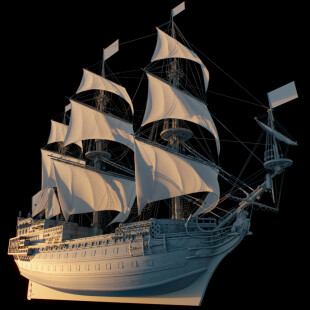 3D Modeling old Ship