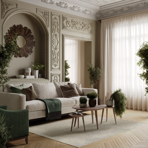 Warm Neutrals - Cool Turquoise Interiors