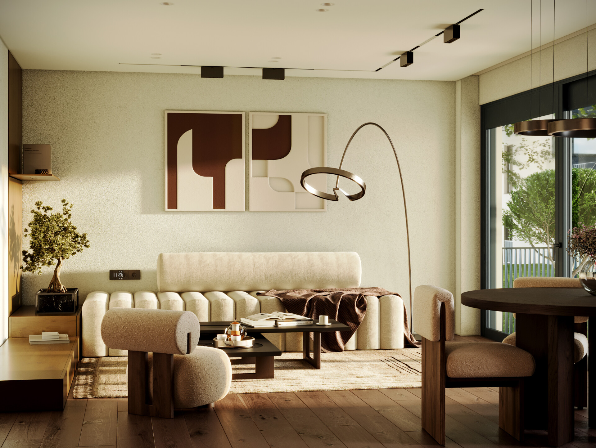 Golden Hour Living Room - تصویر 16515