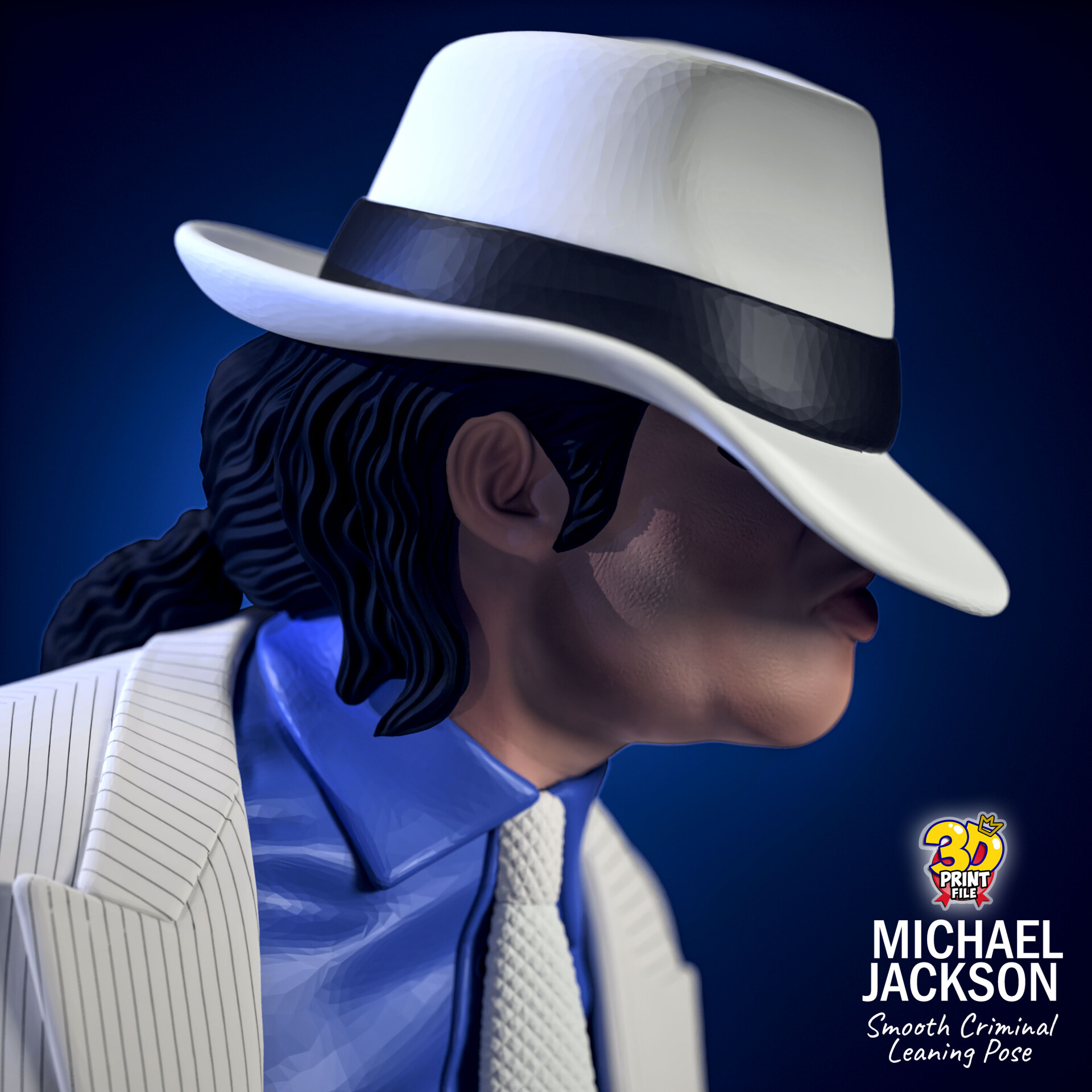 Michael Jackson 3D printable model - Smooth Criminal - leaning pose - تصویر 16558
