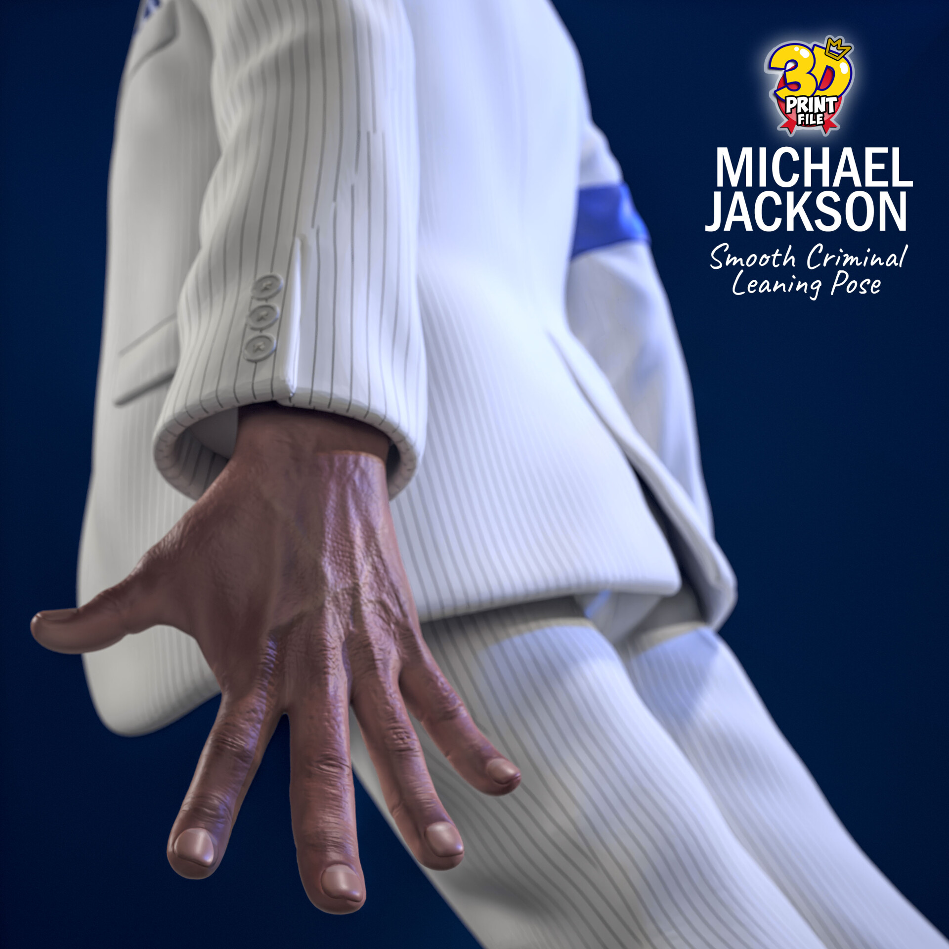 Michael Jackson 3D printable model - Smooth Criminal - leaning pose - تصویر 16561