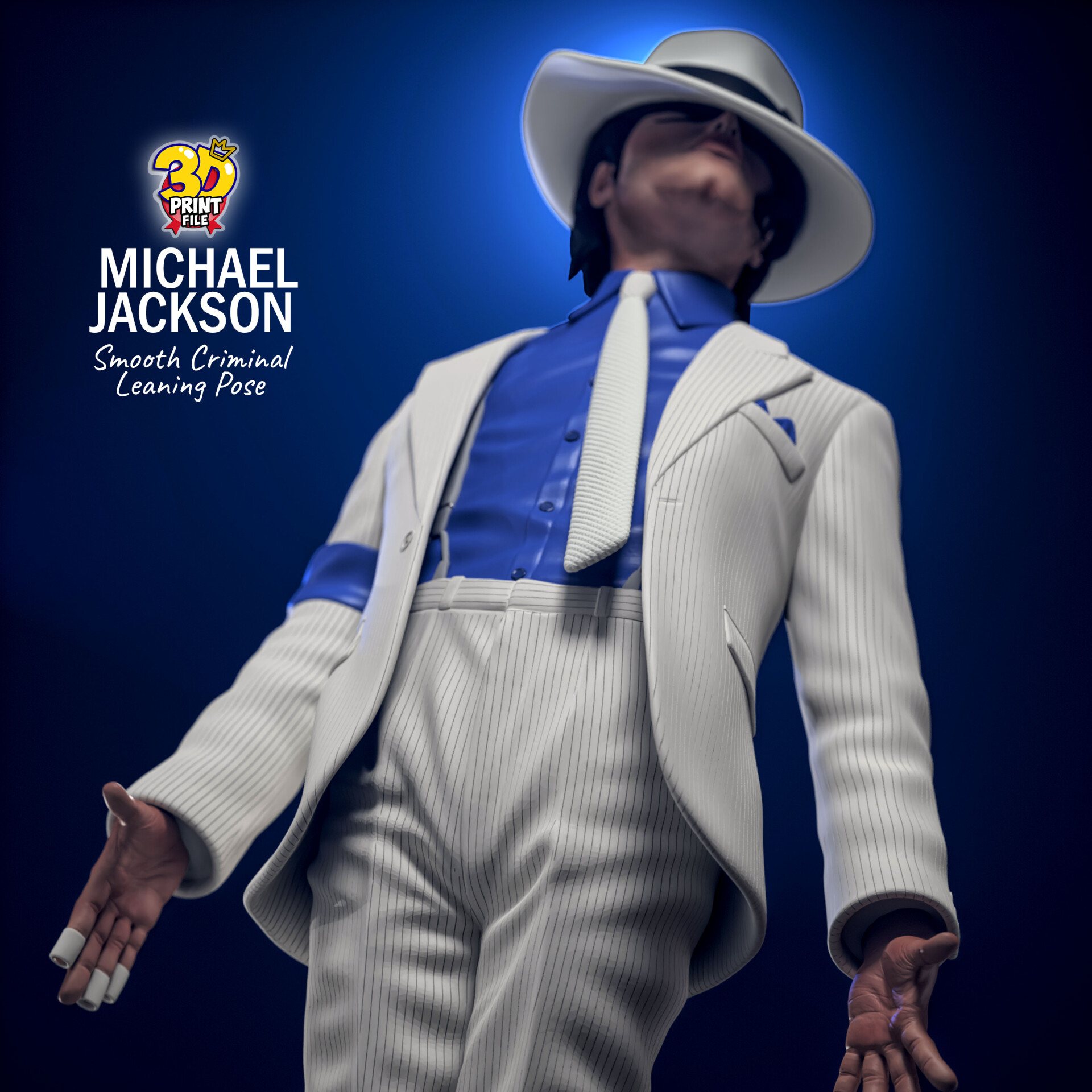 Michael Jackson 3D printable model - Smooth Criminal - leaning pose - تصویر 16563