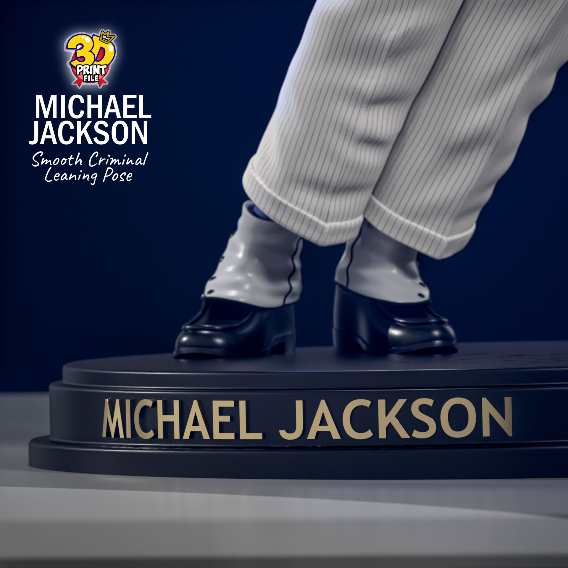 Michael Jackson 3D printable model - Smooth Criminal - leaning pose - تصویر 16565