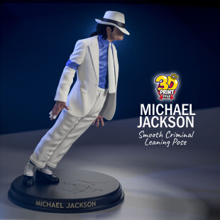 Michael Jackson 3D printable model - Smooth Criminal - leaning pose