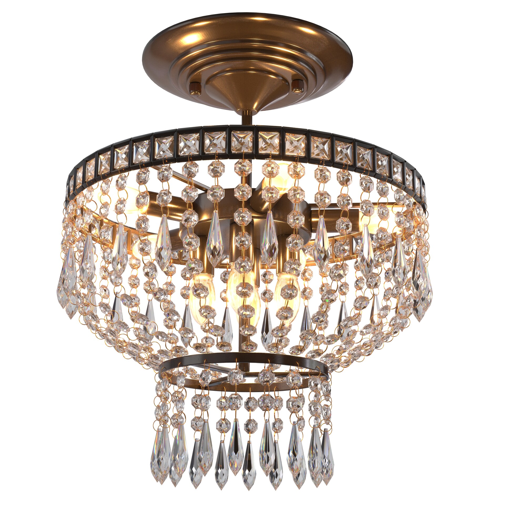 Mount Ceiling Light Fixture Black Farmhouse - تصویر 16606