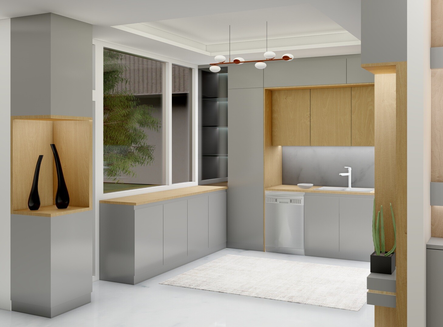 طراحی و رندر کابینت آشپزخانه - تصویر 16749