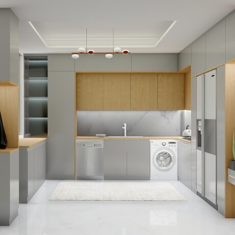 طراحی و رندر کابینت آشپزخانه