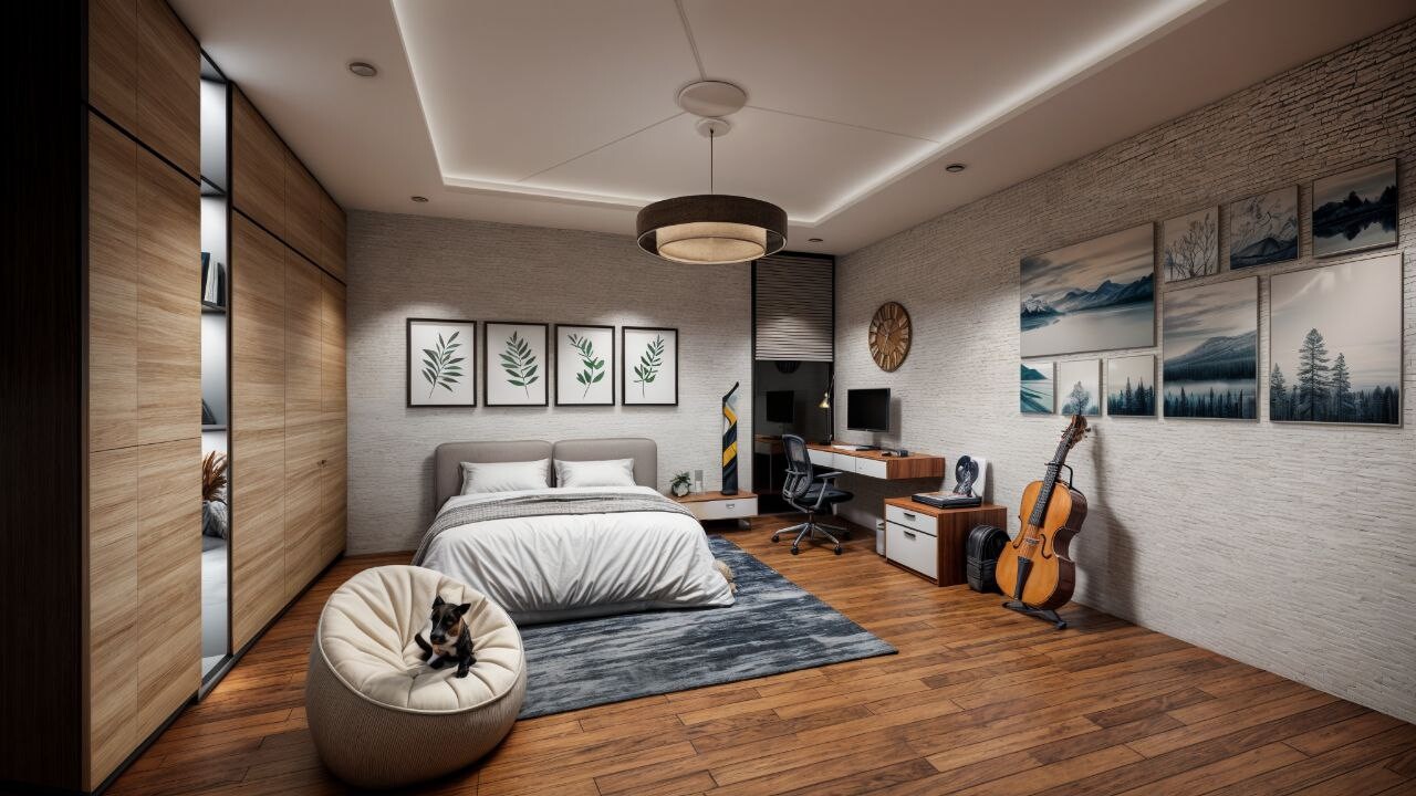 طراحی دکوراسیون داخلی اتاق خواب - تصویر 16755