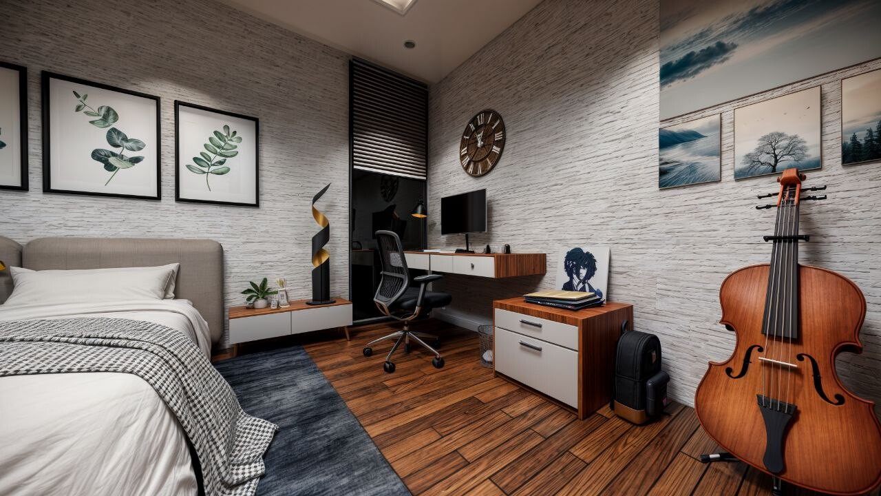 طراحی دکوراسیون داخلی اتاق خواب - تصویر 16752