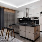 مدلسازی و طراحی داخلی آشپزخانه