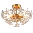 LOHOZOM Gold Flower Ceiling Light