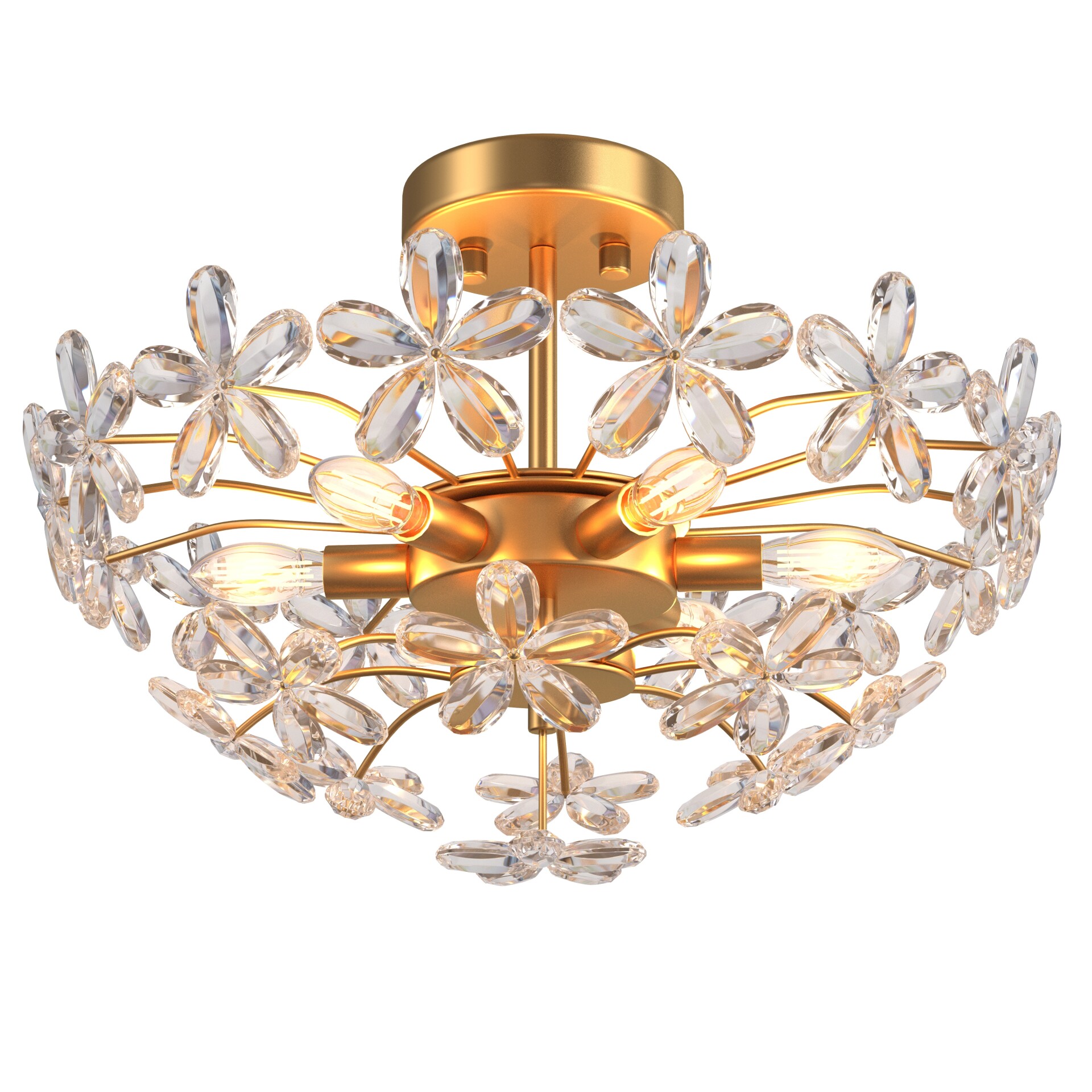 LOHOZOM Gold Flower Ceiling Light - تصویر 16819