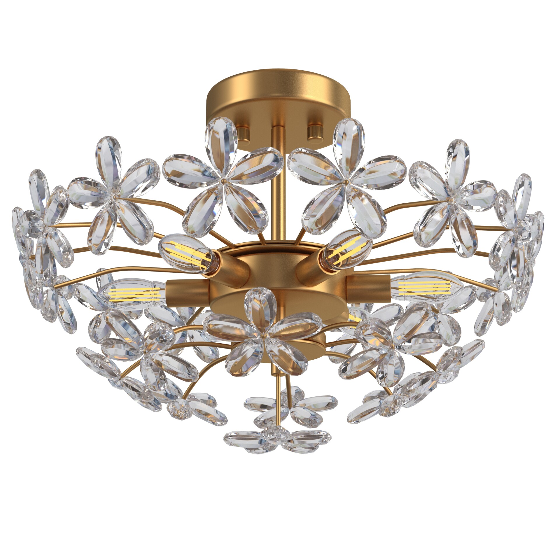 LOHOZOM Gold Flower Ceiling Light - تصویر 16821