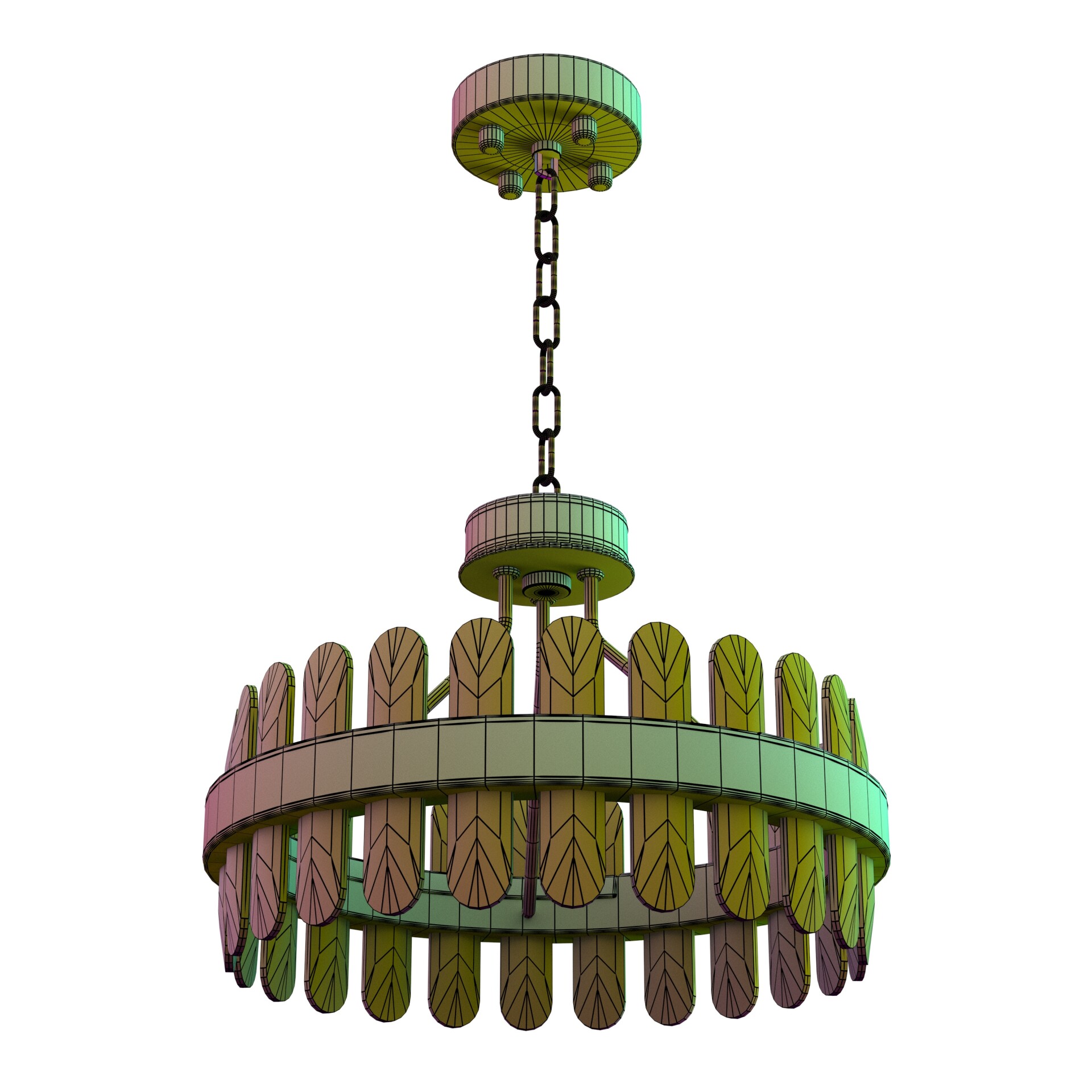 Machine LED Postmodern Round Crystal Chandelier - تصویر 16842