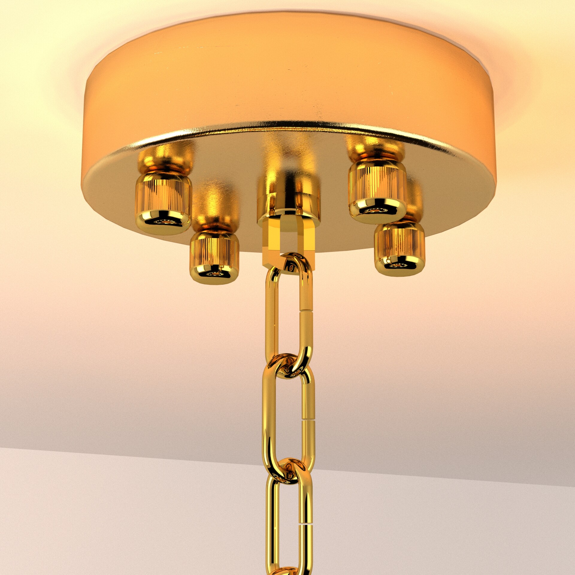 Machine LED Postmodern Round Crystal Chandelier - تصویر 16843