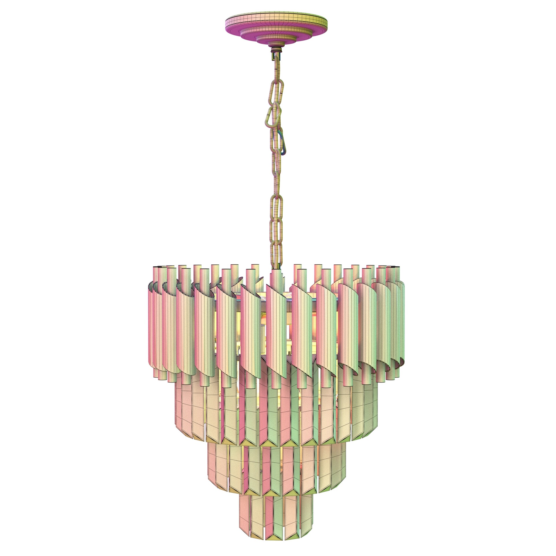 FRIXCHUR Black & Gold Crystal Chandeliers - تصویر 16865