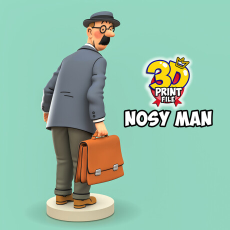 Nosy man from TINTIN & Snowy – “Sapristi! Diorama
