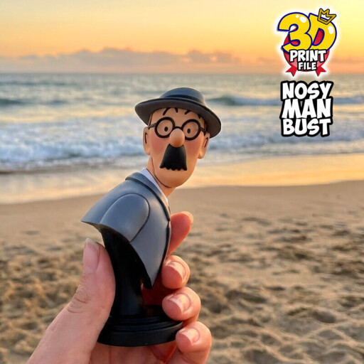 Free Nosy Man bust  3D print ready
