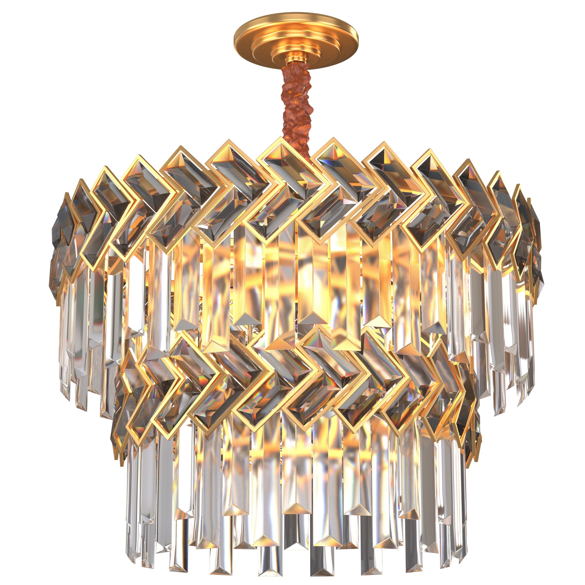 Luxury Round Cristal Light Fixture - تصویر 17182
