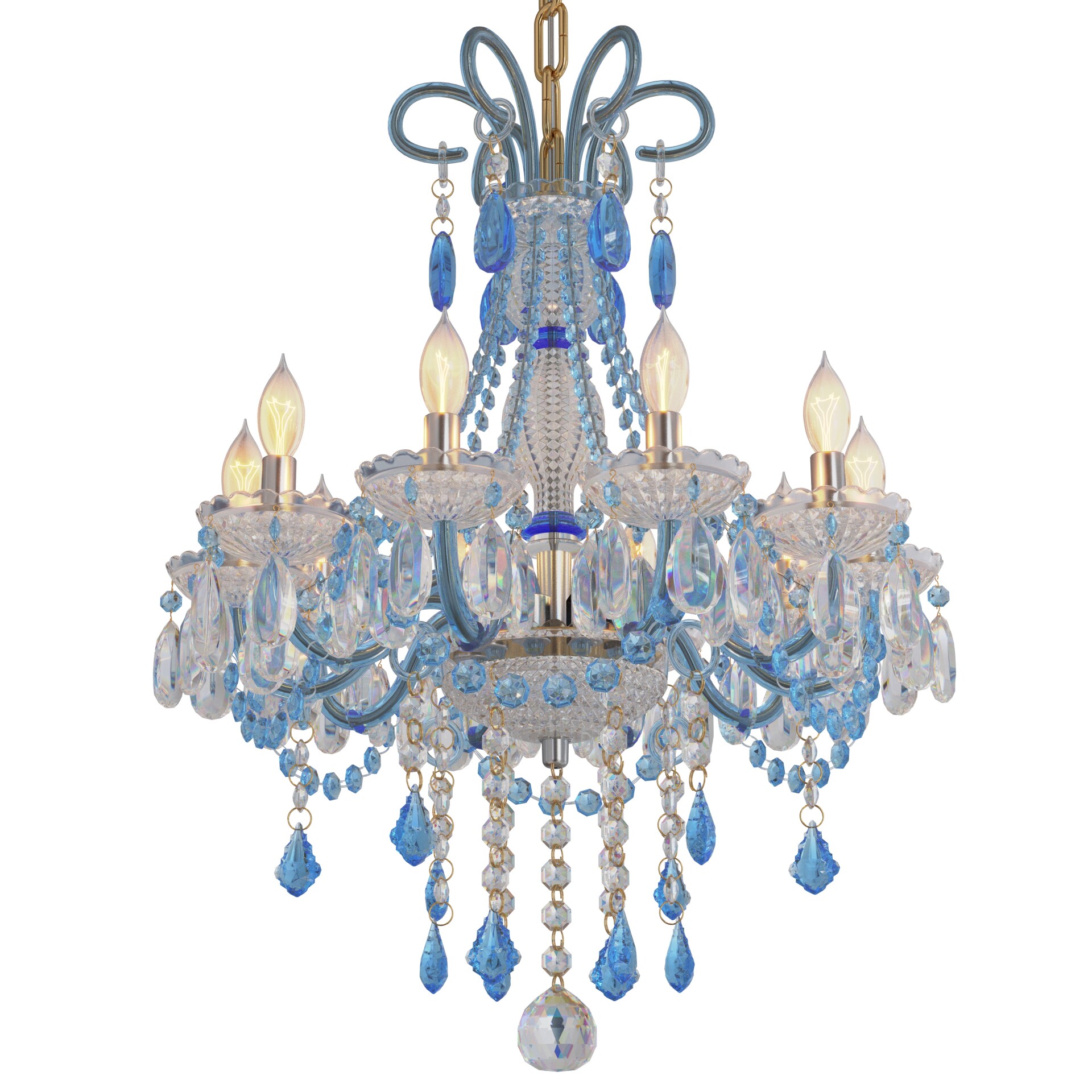Georgian Glamour Grand Crystal Chandelier - تصویر 17185