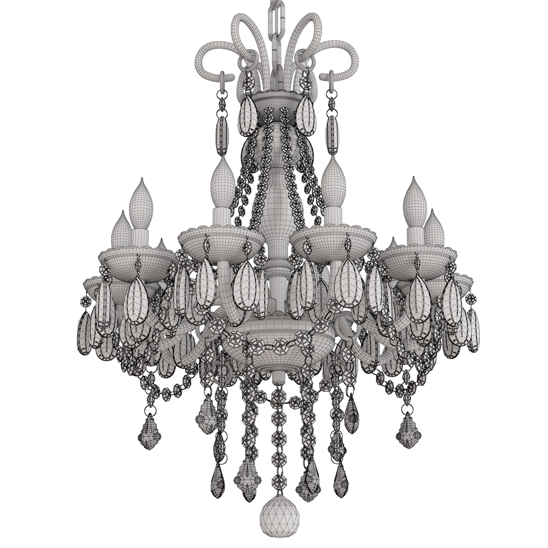 Georgian Glamour Grand Crystal Chandelier - تصویر 17186