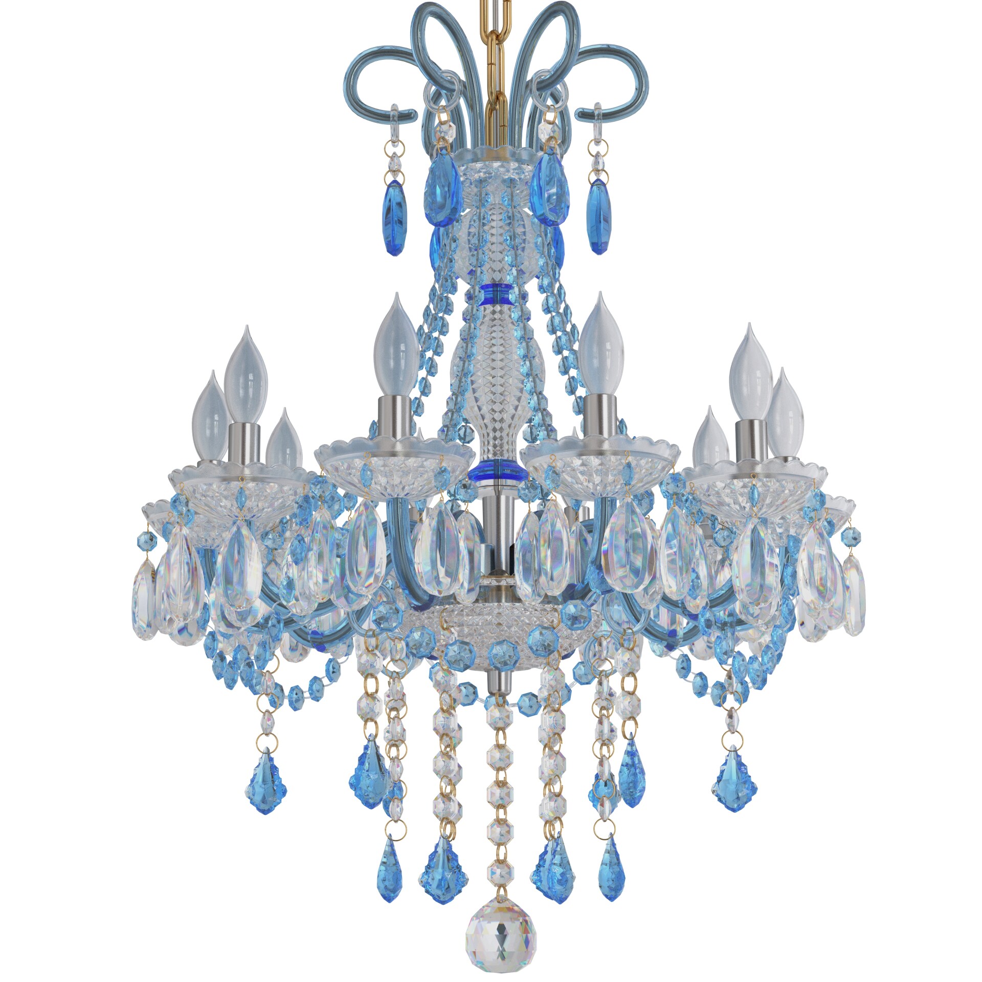 Georgian Glamour Grand Crystal Chandelier - تصویر 17187
