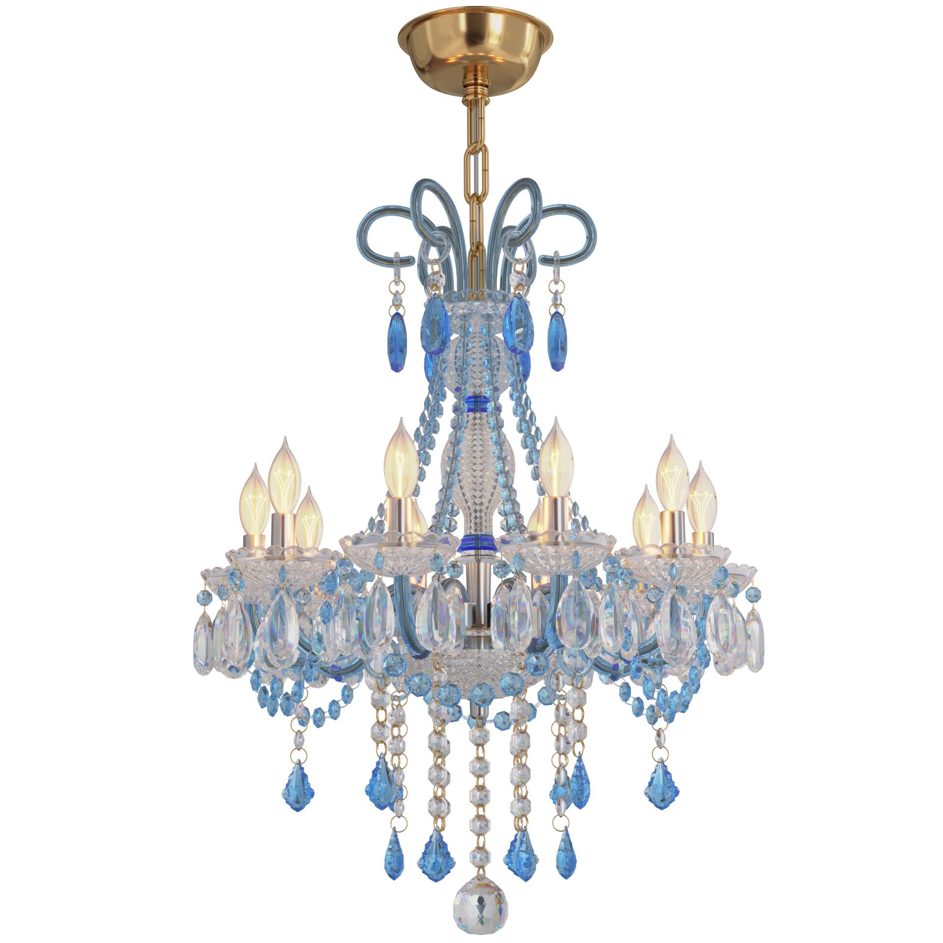 Georgian Glamour Grand Crystal Chandelier - تصویر 17188