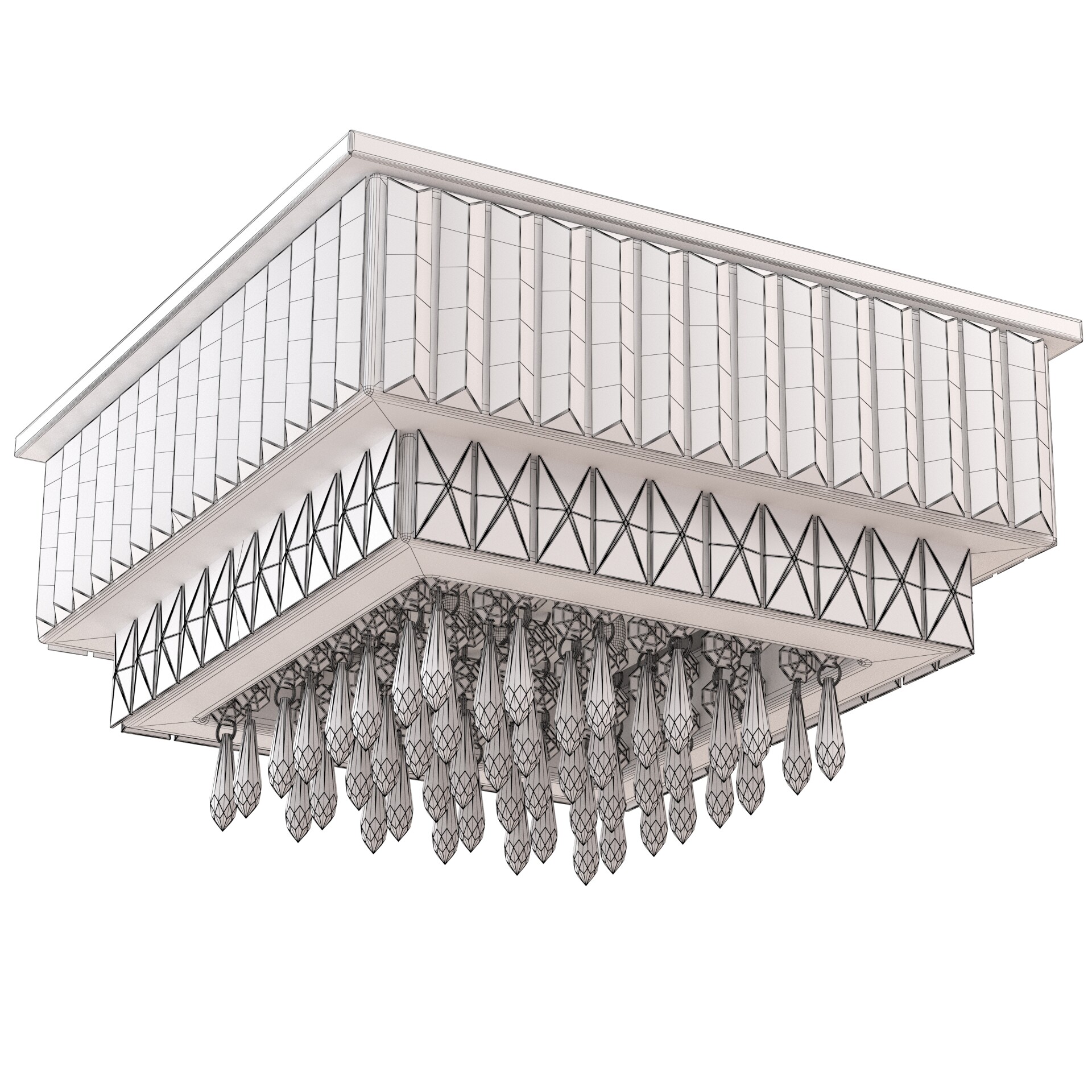 Modern Square Crystal Chandeliers - تصویر 17197