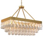 TOCHIC Crystal Dining Room Chandelier Over Table